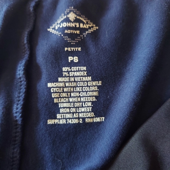 St. John's Bay Womens Mid Rise Active Full Length Leggings - Picture 4 of 4